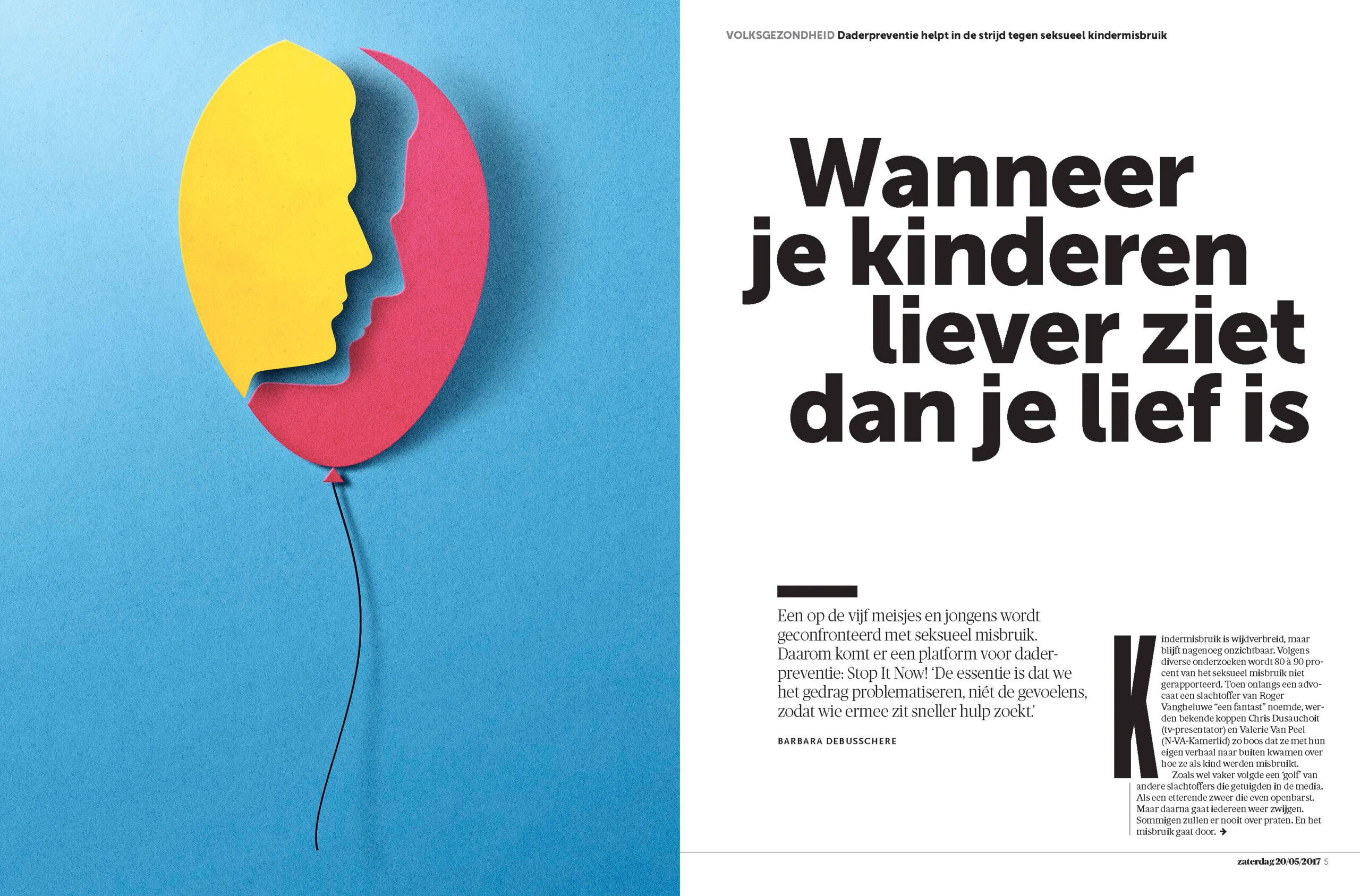 Spread of special edition about child abuse